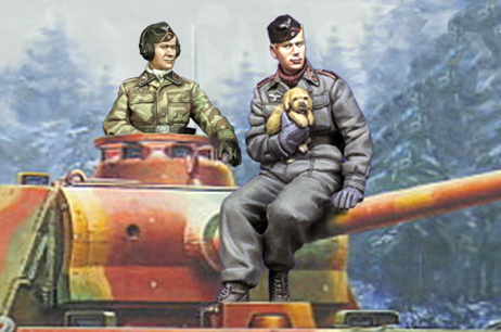 Model Kit Warhammer - Zestaw żywiczny 1/35 Panzer Crew Set