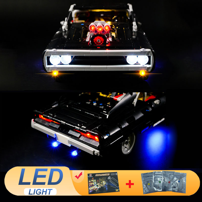 Model Kit Dodge Charger - Zestaw oświetlenia LED do LEGO 42111