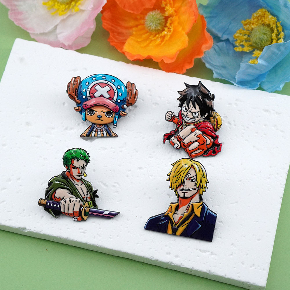 4 szt. Zestaw przypinek z moty – Model Kit One Piece Bandai recenzja i cena