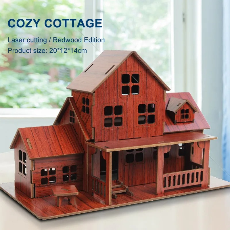 Drewniane puzzle 3D GamesCozy  – Model Kit Wood recenzja i cena