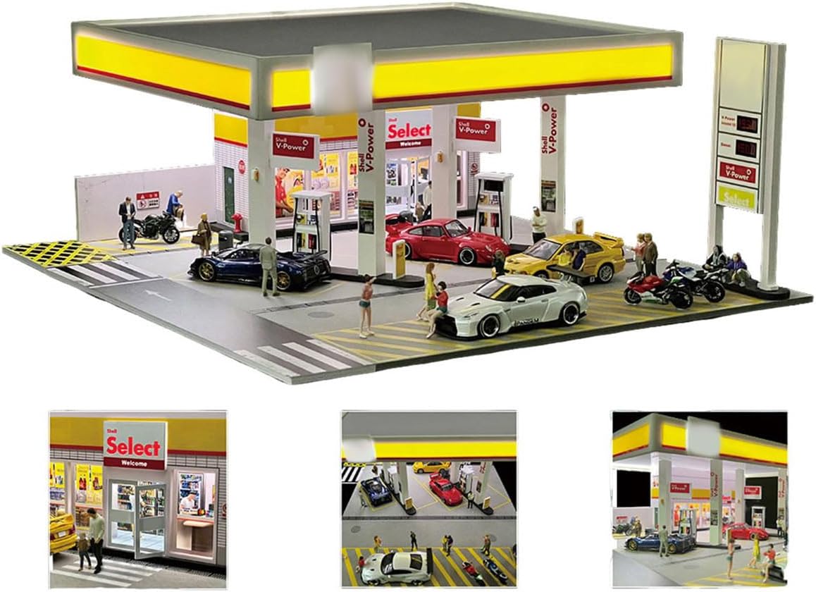 Zestaw dioramy stacji benzynow – Model Kit Diorama recenzja i cena