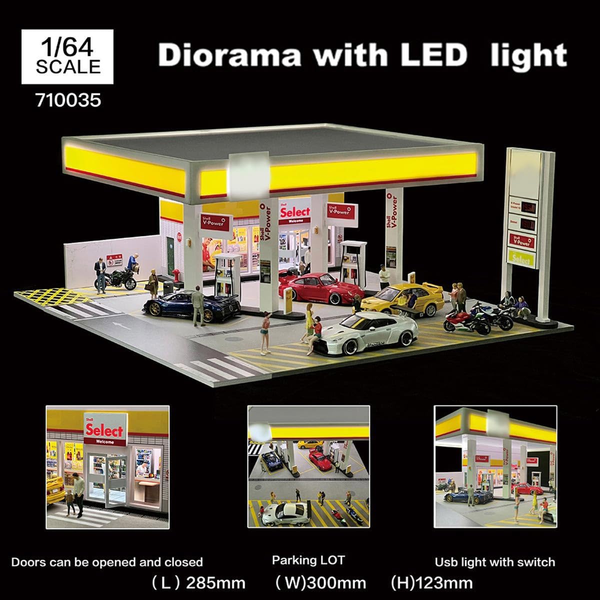 Zestaw dioramy stacji benzynow – Model Kit Diorama recenzja i cena