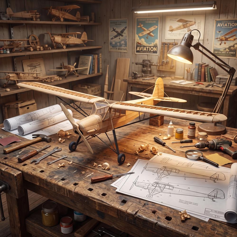 FI-156 500mm Zestaw Modelarski – Model Kit Wood recenzja i cena