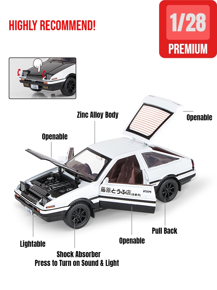 1/32 Inicjał D AE86 Samochodzi – Model Kit Initial D recenzja i cena